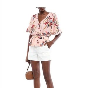 NWT Joie Floral Peplum Top